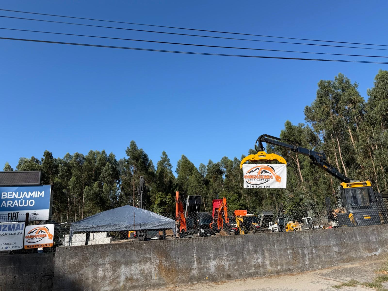 Atividade da Cargaterra em trabalhos de preparação de terrenos